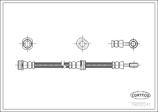 Μαρκούτσια Φρενων NISSAN ALMERA 2000 - 2002 ( N16 ) CORTECO 19032241
