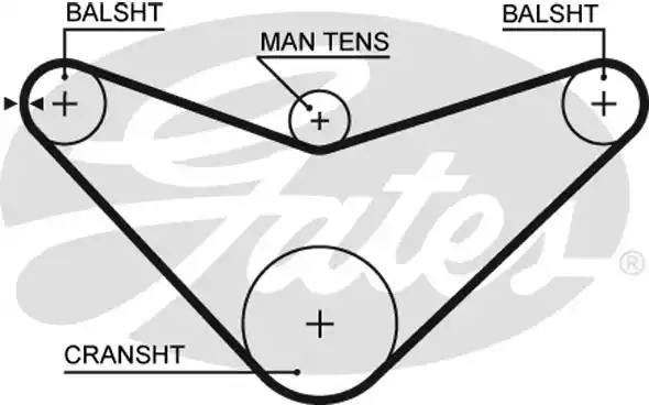 Οδοντωτός ιμάντας HONDA ACCORD 1990 - 1993 ( CB / C ) GATES 5235XS