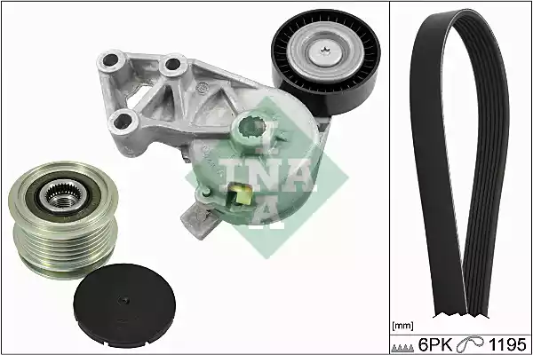 Σετ ιμάντων poly-V VW NEW BETTLE 2005 - 2011 ( 9C1 ) INA 529 0001 10