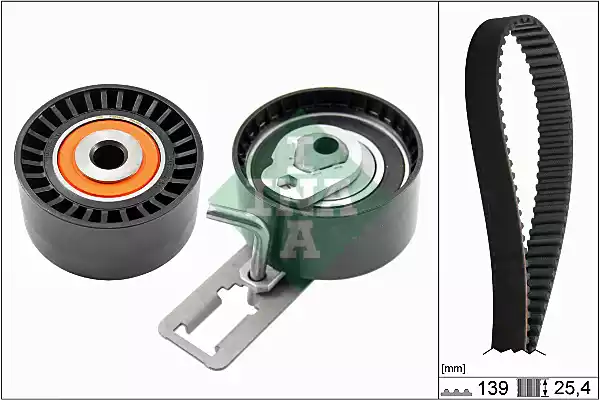 Σετ οδοντωτού ιμάντα PEUGEOT 206 2009 - ( PLUS ) INA 530 0577 10