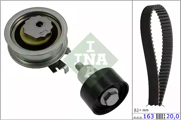 Σετ οδοντωτού ιμάντα VW POLO 2009 - 2014 ( 6R ) INA 530 0592 10