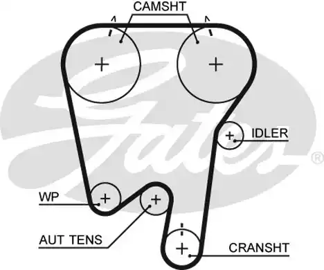 Οδοντωτός ιμάντας RENAULT LAGUNA 1994 - 1998 ( B56 ) GATES 5378XS