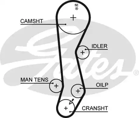 Οδοντωτός ιμάντας TOYOTA PASEO 1995 - 1999 ( EL54 ) GATES 5389XS