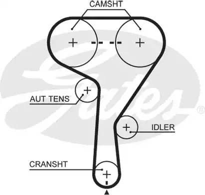 Οδοντωτός ιμάντας OPEL CORSA 2006 - 2011 ( D ) GATES 5603XS