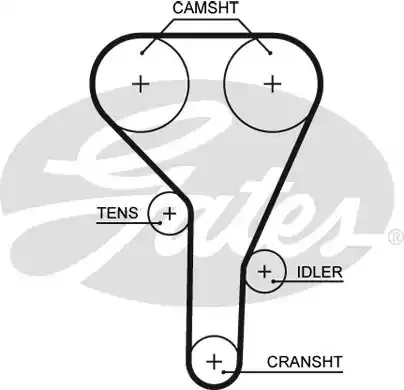 Οδοντωτός ιμάντας MITSUBISHI COLT 2005 - 2008 ( CZ ) GATES 5638XS