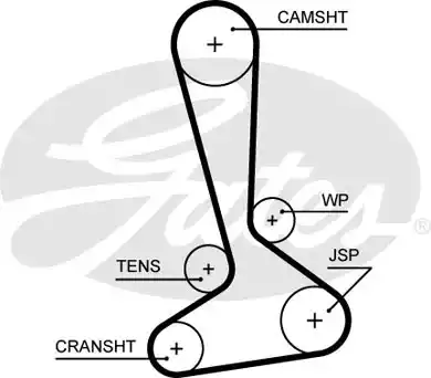Οδοντωτός ιμάντας JEEP CHEROKEE 2008 - 2013 ( KK ) GATES 5645XS