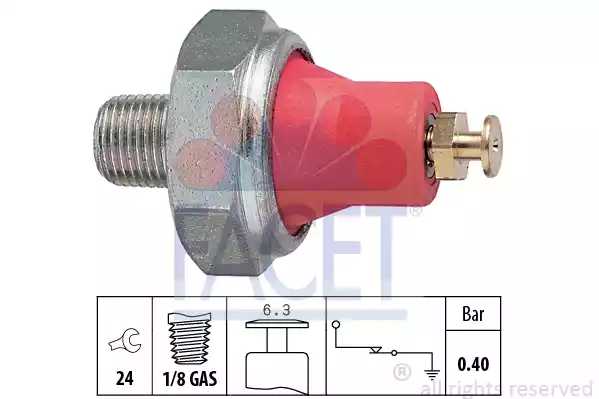 Διακόπτης (βαλβίδα) πίεσης λαδιού TOYOTA IQ 2009 - 2016 ( AJ1 ) FACET 7.0016