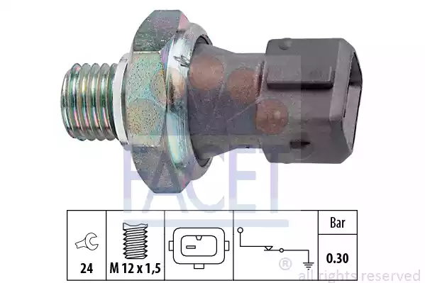 Διακόπτης (βαλβίδα) πίεσης λαδιού TOYOTA AVENSIS 2009 - 2012 ( T270 ) FACET 7.0071