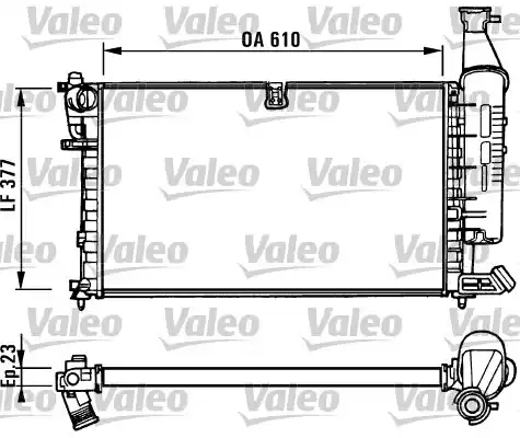 Ψυγείο Νερού PEUGEOT PARTNER Combispace 1996 - 2002 VALEO 731296