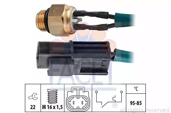 Θερμικός Διακόπτης, Βεντιλατέρ Ψυγείου NISSAN PRIMERA 1990 - 1993 ( P10 ) FACET 7.5100