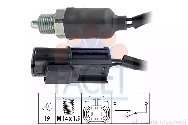 Διακόπτης Φλάς-Φώτων NISSAN ALMERA 1995 - 1998 ( N15 ) FACET 7.6140