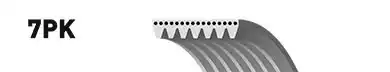 Ιμάντας poly-V HONDA ACCORD 2003 - 2005 ( CL / M / N ) DAYCO 7PK2265