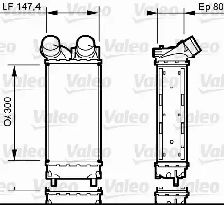 Ψυγείο Intercooler PEUGEOT 308 2008 - 2012 VALEO 818837