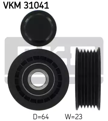 Τροχαλία παρέκκλισης & ενδιάμεσος τροχός MERCEDES C CLASS 2000 - 2003 ( W203 ) SKF VKM 31041