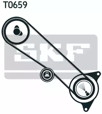 Σετ οδοντωτού ιμάντα TOYOTA LAND CRUISER 2003 - 2009 ( J120 ) SKF VKMA 91711