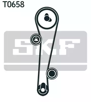 Σετ οδοντωτού ιμάντα HYUNDAI COUPE 1999 - 2001 ( RD ) SKF VKMA 95655