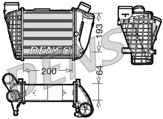 Ψυγείο αέρα υπερπλήρωσης AUDI A4 2005 - 2008 ( 8E )( 8H ) DENSO DIT02004